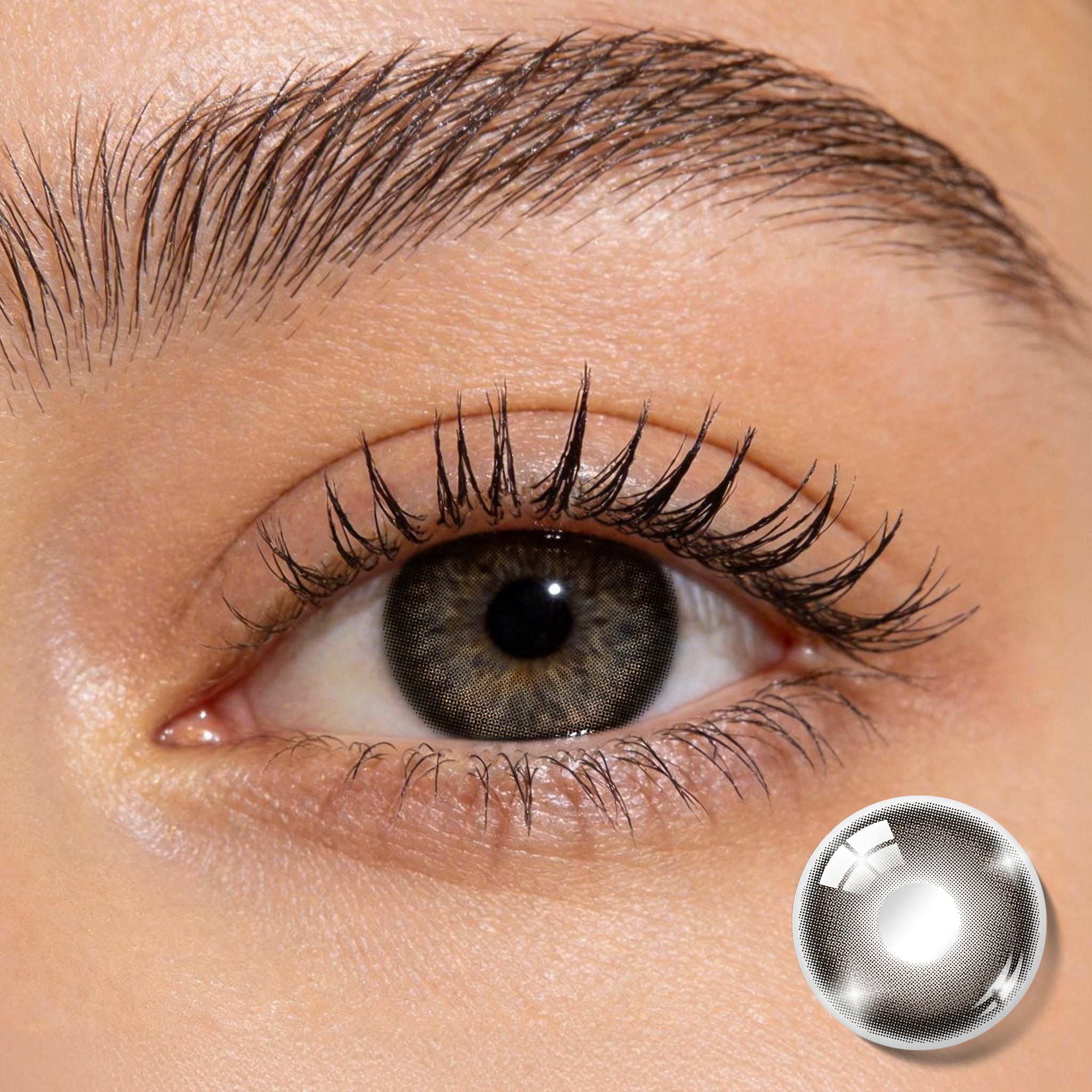 Godestar Big Eye Halo Brown Contacts – 6 Months