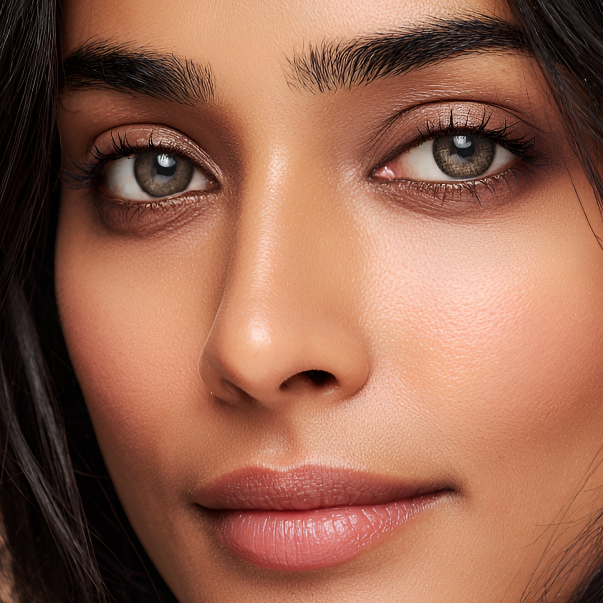 Godestar Soft Tea Brown Colored Contacts – Golden Hazel Blend for Dark Eyes | 6 Months Wear