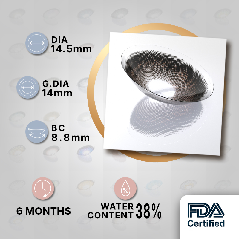 Godestar Big Eye Halo Brown Contacts – 6 Months