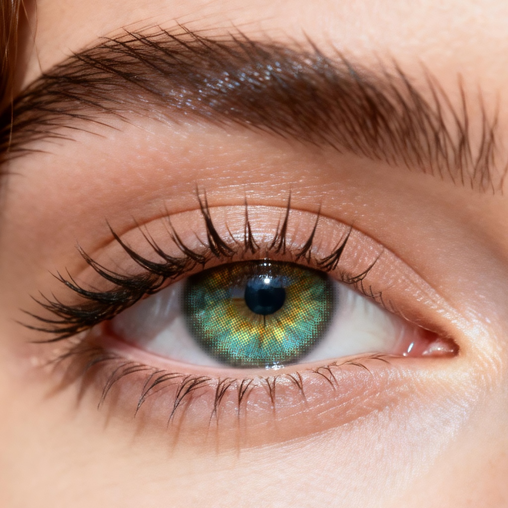Godestar Starry Azure Colored Contacts – Vibrant Blue Green Lenses for Dark Eyes | 6 Months Wear