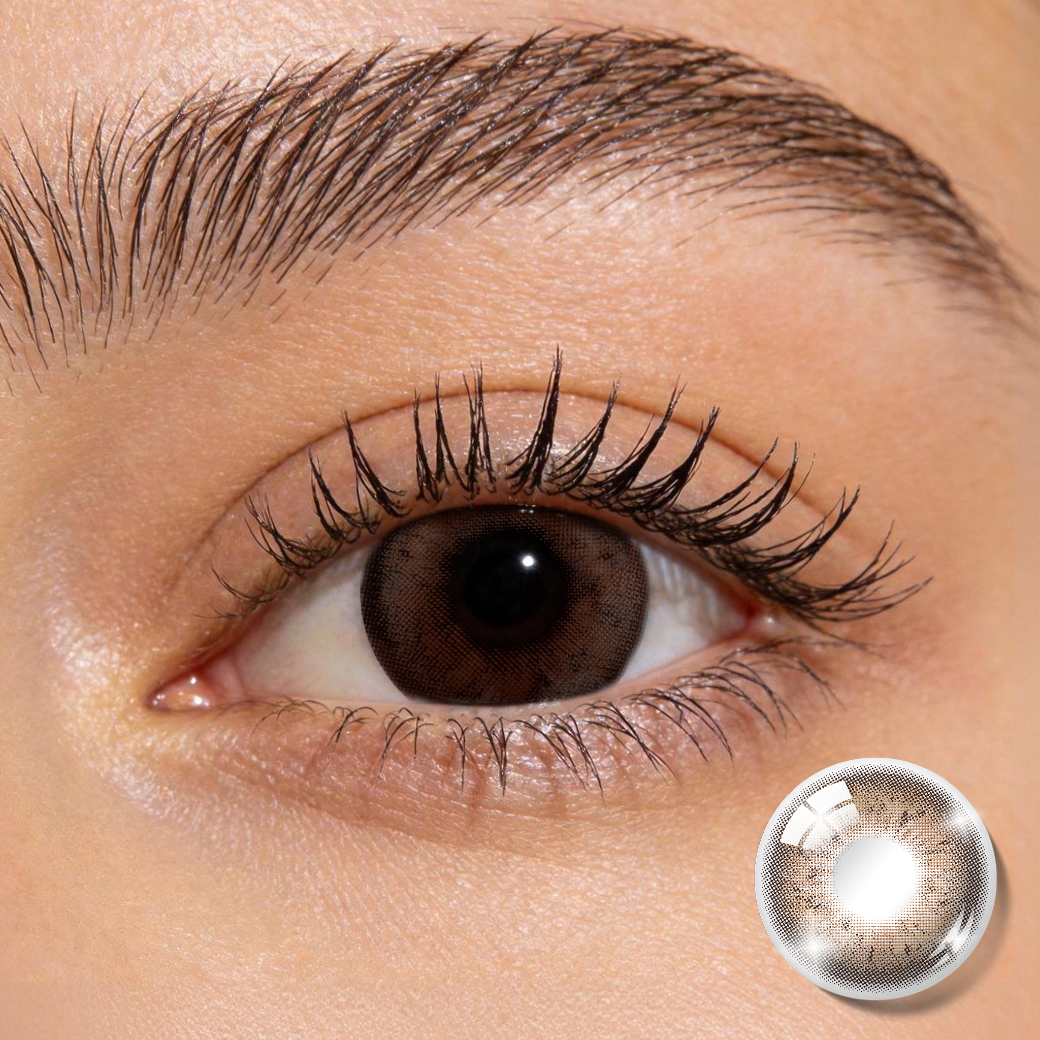 Warm Hazel Plaid Colored Contacts | Cozy Natural Glow, 6 Months Wear