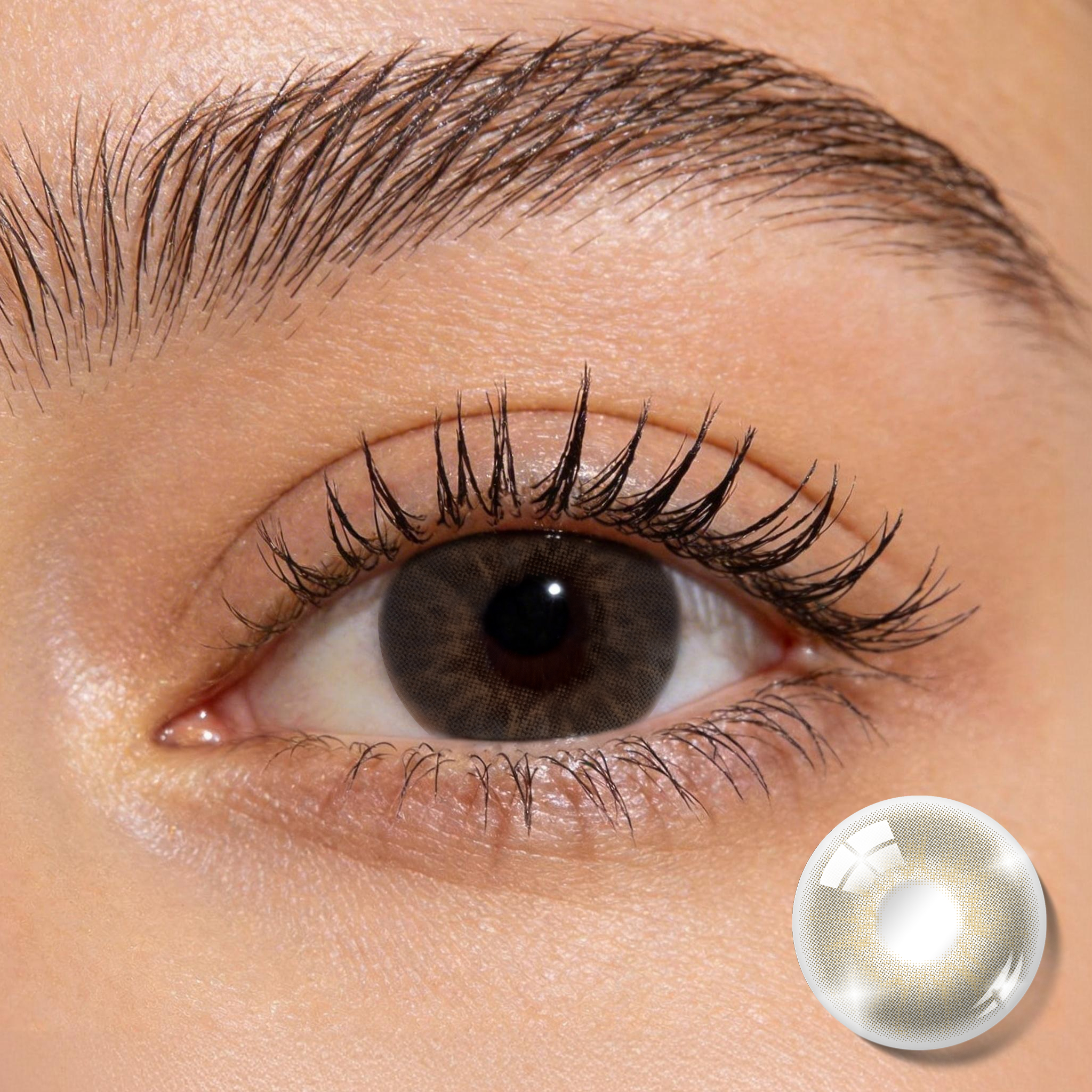 Godestar Natural Chocolate Colored Contact Lenses – Soft Brown for Daily Makeup Looks | 6 Months Wear