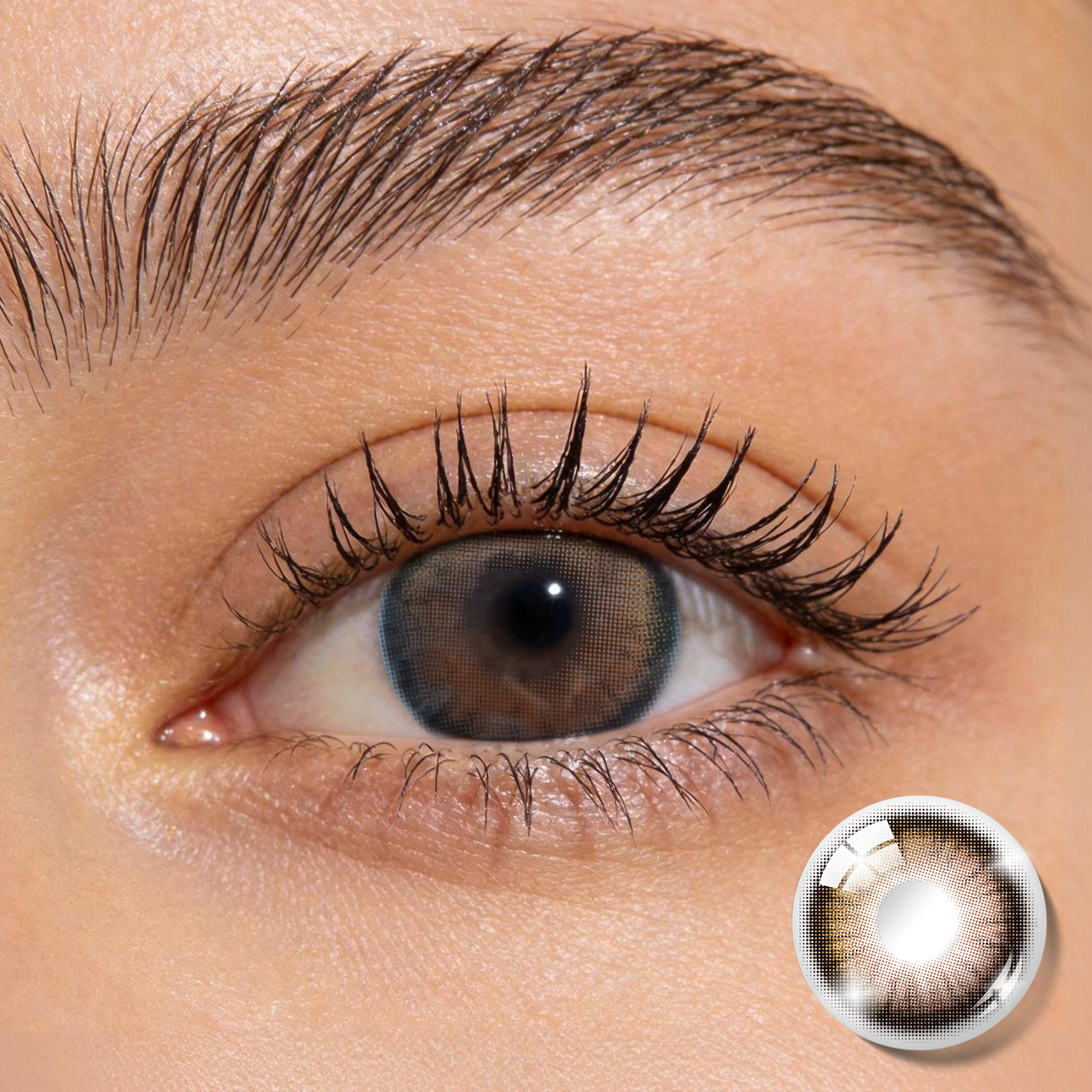 Godestar Classic Brown Colored Contacts for Dark Eyes | 6 Months Wear