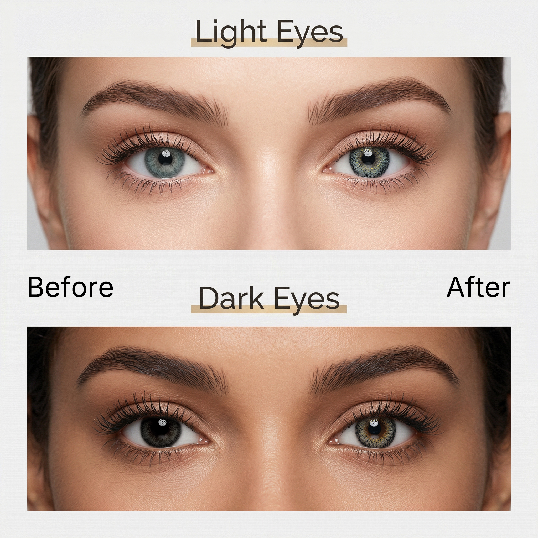 MIIEMO Teal Gold Halftone Colored Contact Lenses | Natural Enlargement & Daily Comfort, 6 Months