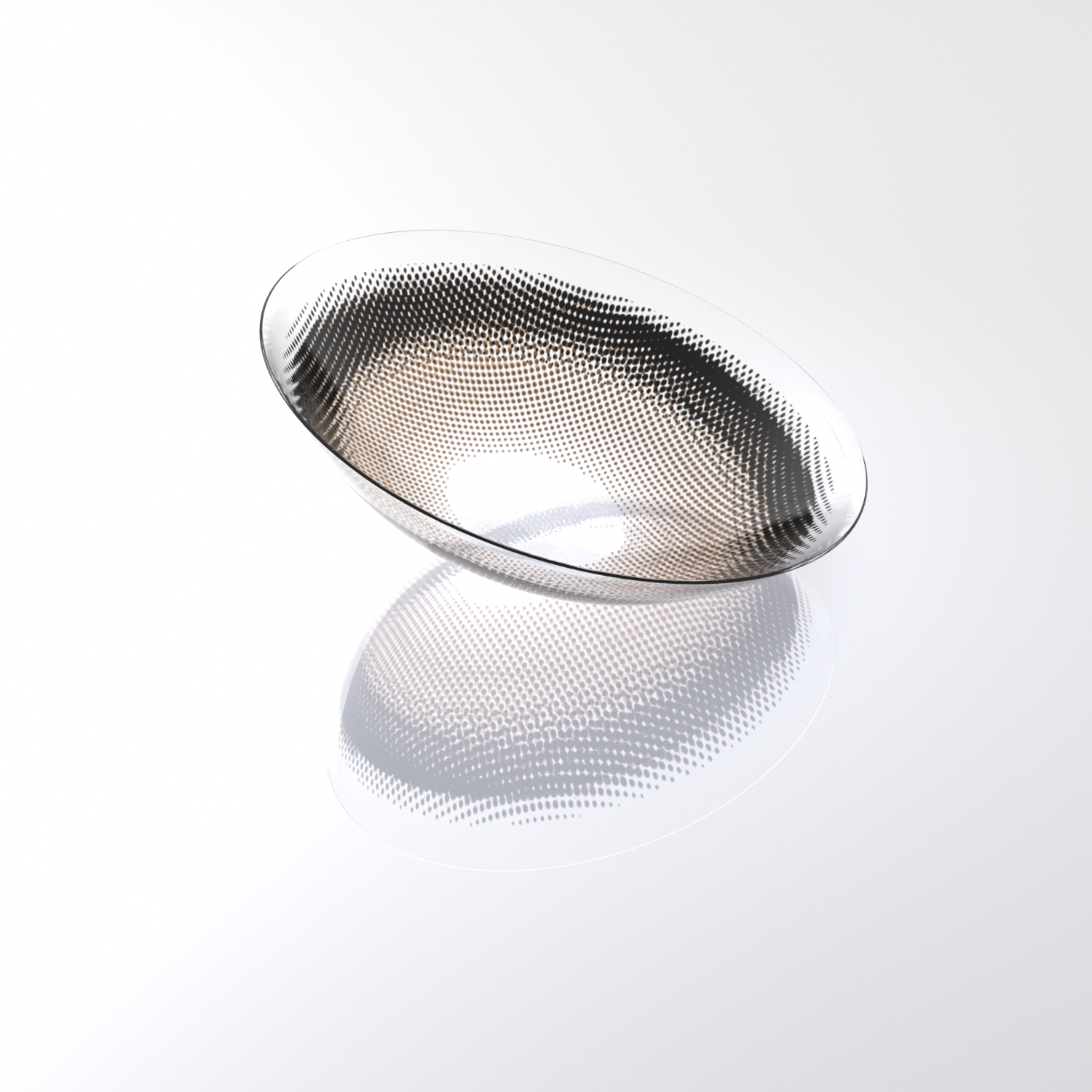 MIIEMO Halo Beige Dotted Colored Contact Lenses | Soft Neutral Eye Glow, 6 Months