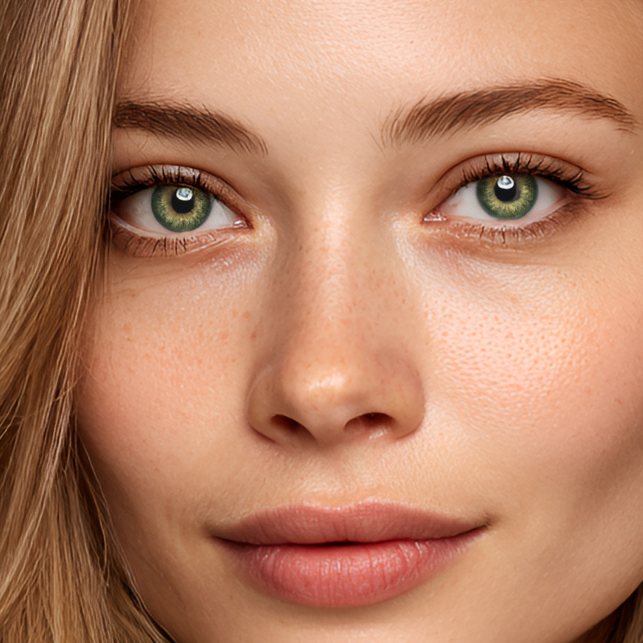 Godestar Mossy Hazel Contact Lenses | Warm Olive Green Brown | 6-Month Wear