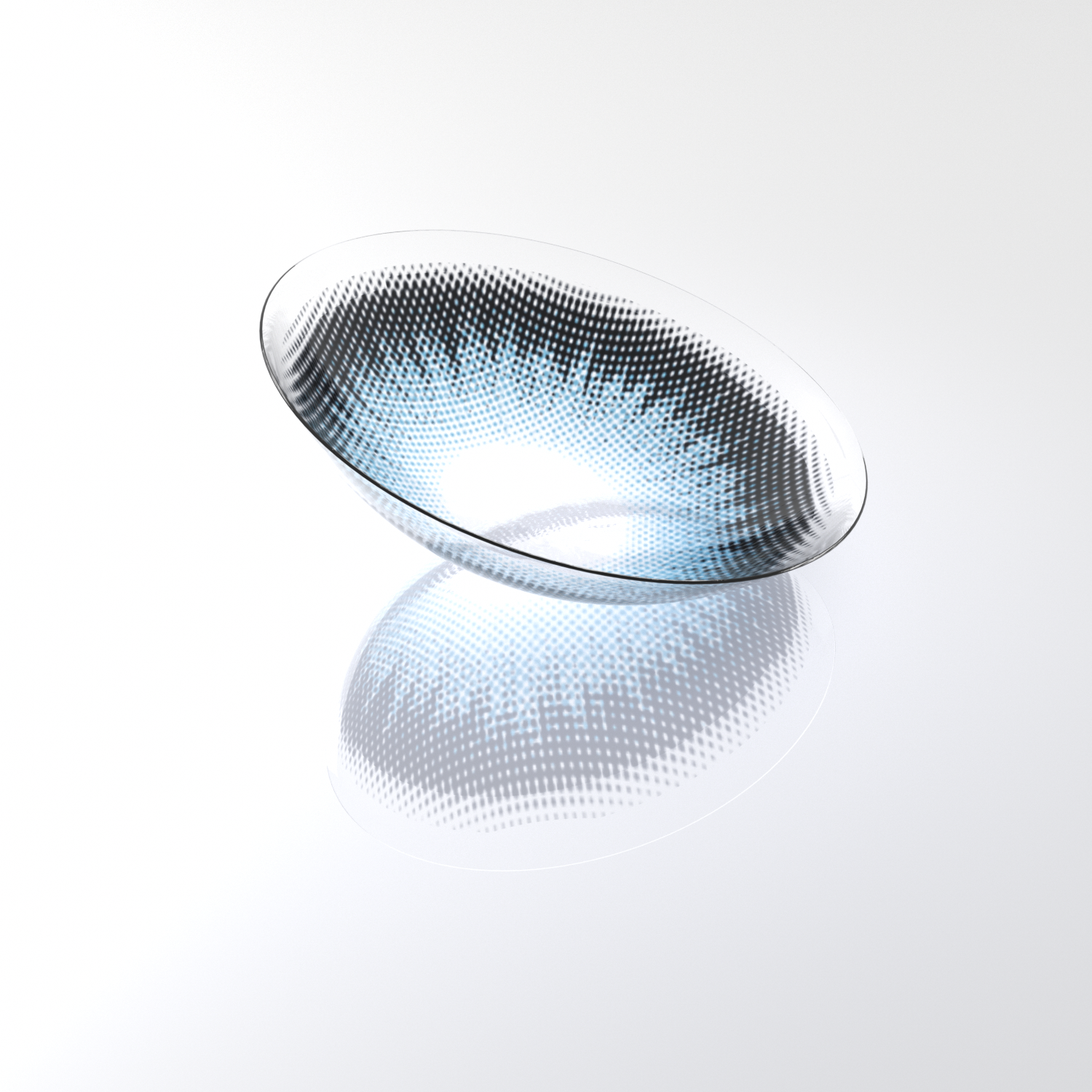 MIIEMO Mist Grey Dotted Colored Contact Lenses – Natural Grey Contacts for Dark Eyes | 6 Months