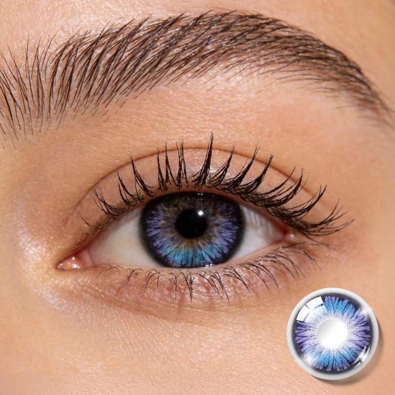 Godestar Nebula Violet Blue Contacts – Stunning Purple-Blue Gradient, 6 Months Wear