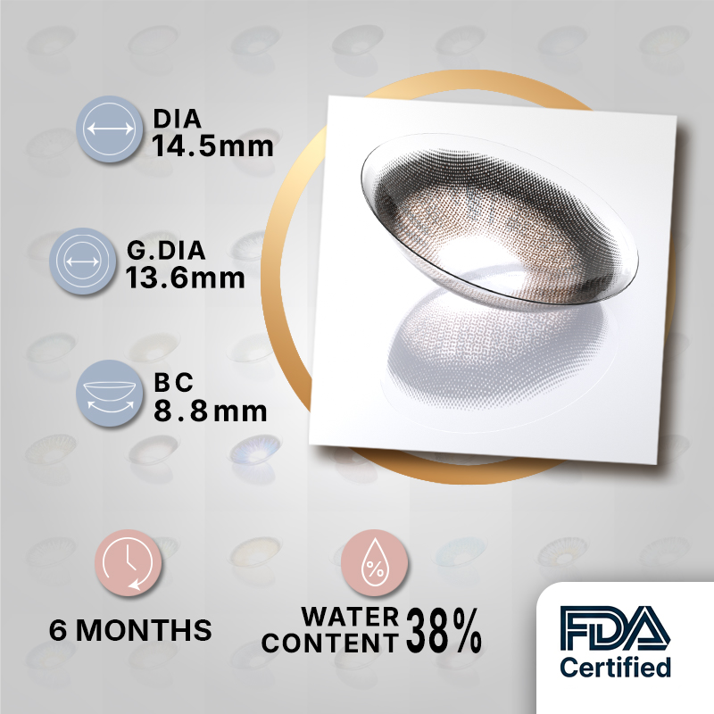 Godestar Warm Hazel Brown Contacts – 6 Months