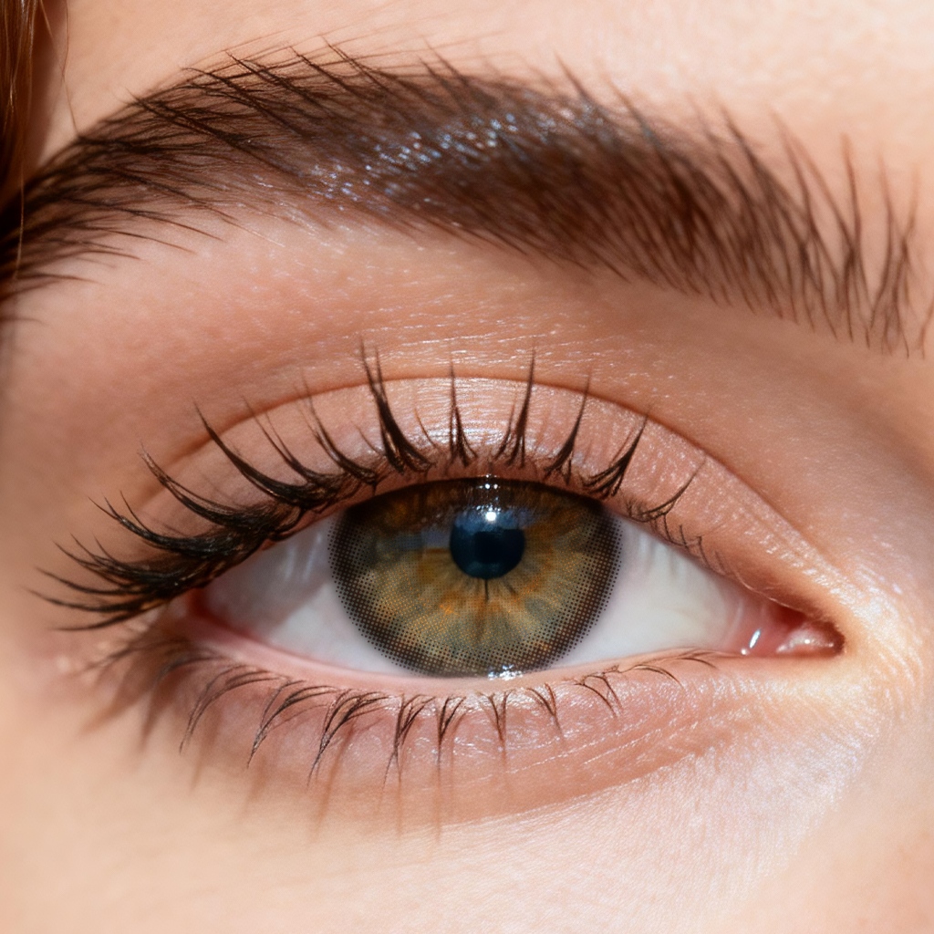 Godestar Sprite Glow Colored Contacts – Radiant Hazel Green Lenses for Dark Eyes | 6 Months Wear