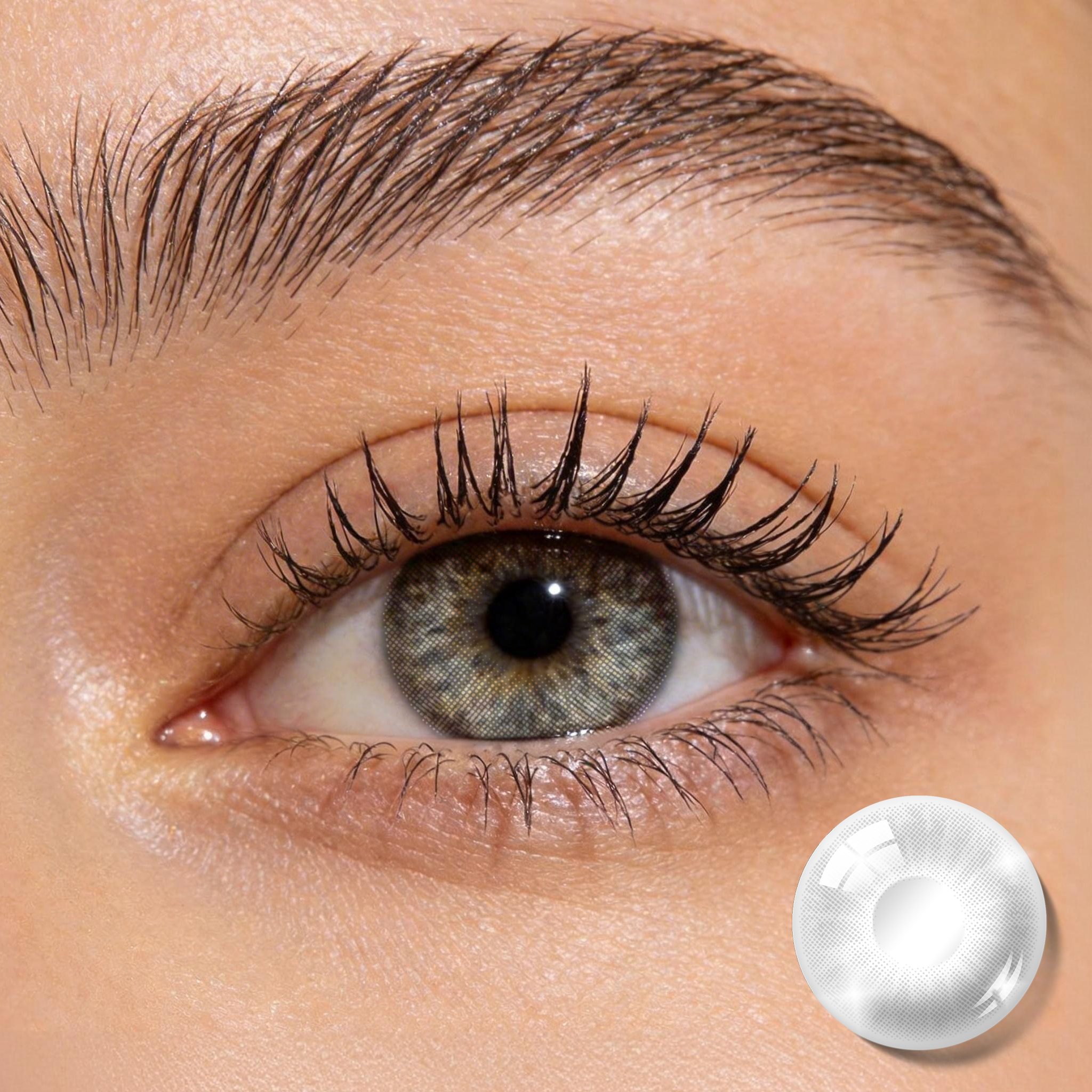 MIIEMO Aurora Grey Colored Contacts (6 Months)