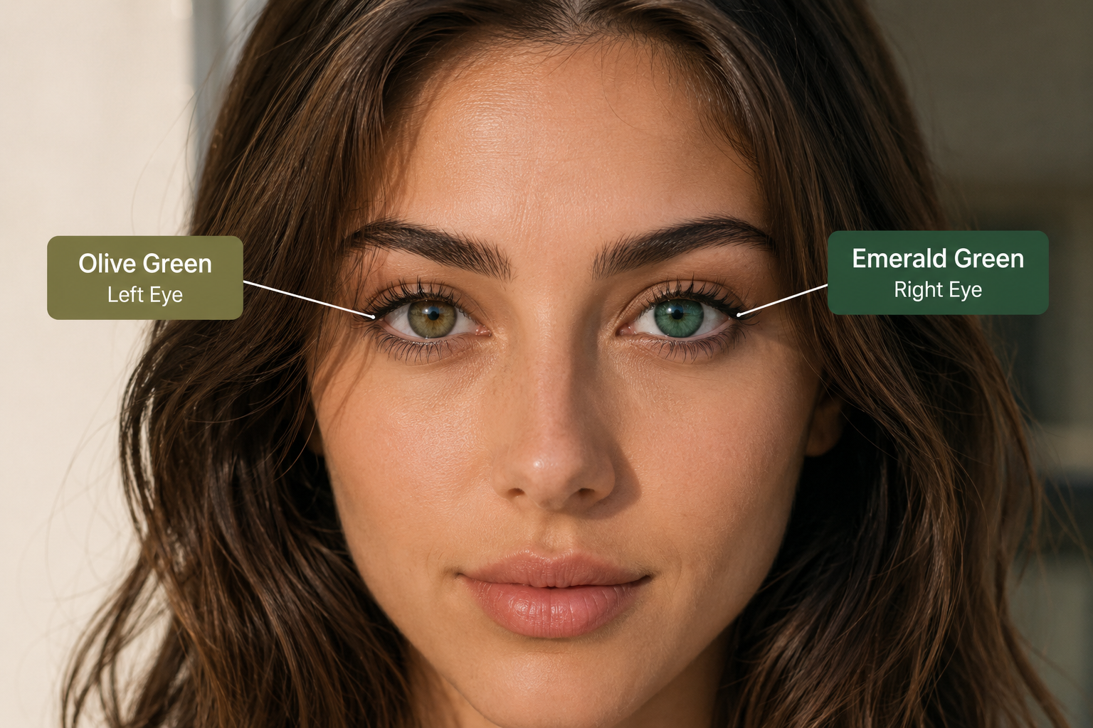green colored contacts on dark brown eyes before and after
