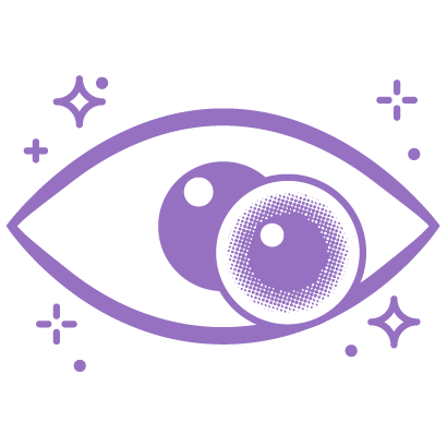 Designed for dark eyes icon