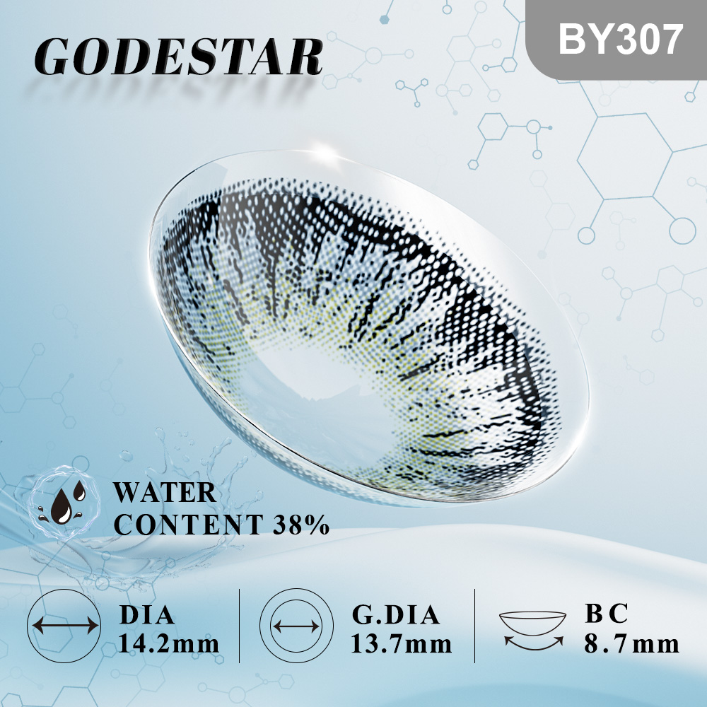 MIIEMO Radiant Grey Colored Contacts (6 Months)