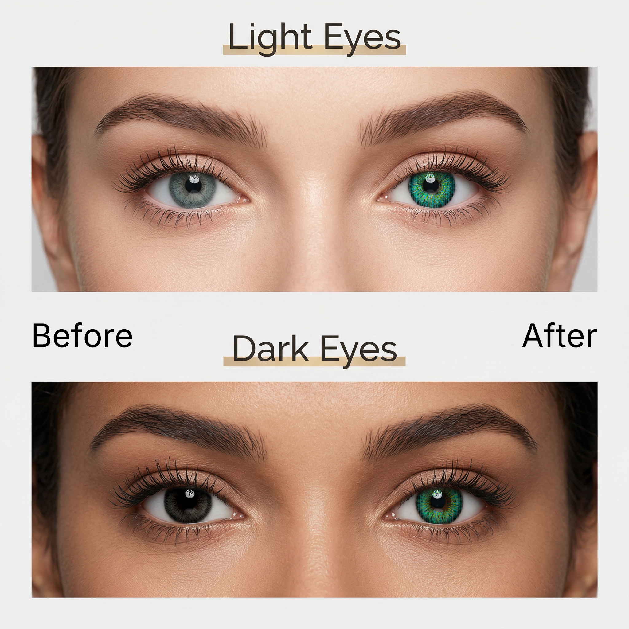 Teal Aura Halation Contact Lenses, Daily Wear, 6 Months