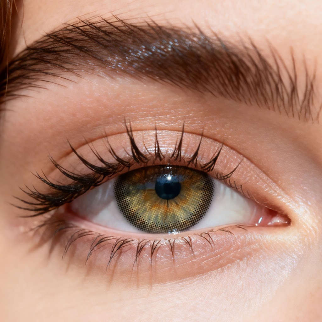 Godestar Feline Glow Colored Contacts – Golden Hazel Lenses for Dark Eyes | 6 Months Wear