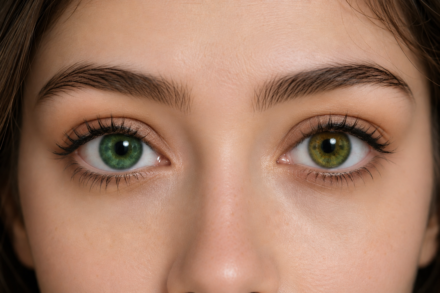 Emerald Green vs Olive Green Contacts Side by Side Comparison
