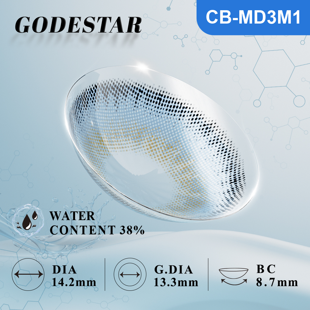 MIIEMO Deep Sea Blue Colored Contacts (6 Months)