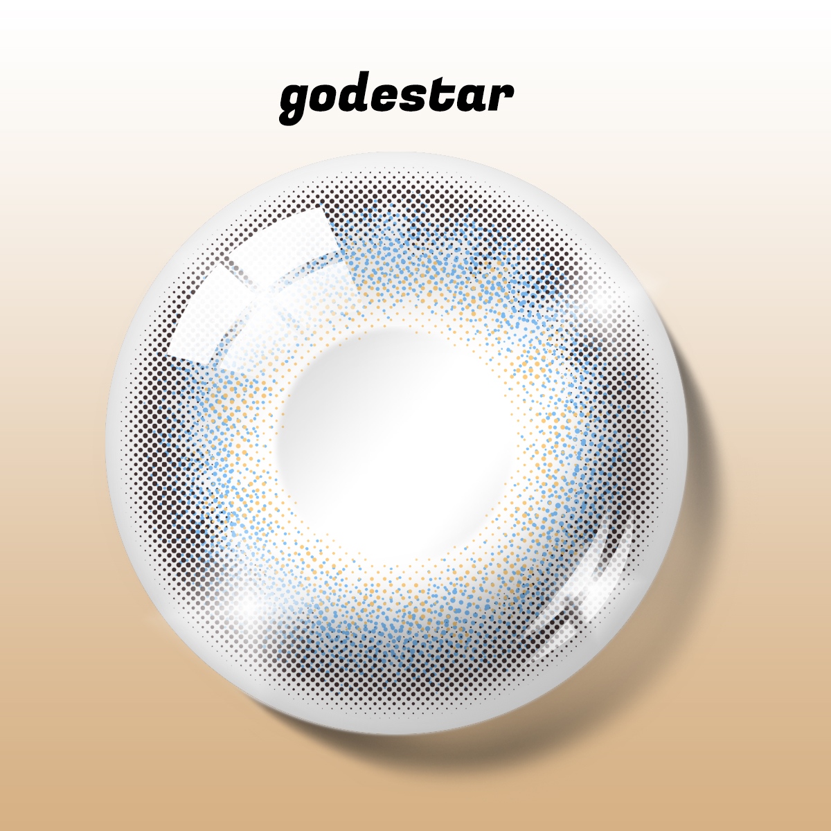 Godestar Azure Mirage Colored Contact Lenses | Natural Blue Contacts | 6-Month Wear