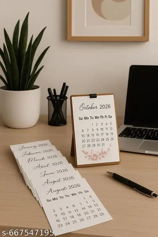 Contact lens replacement schedule on a calendar