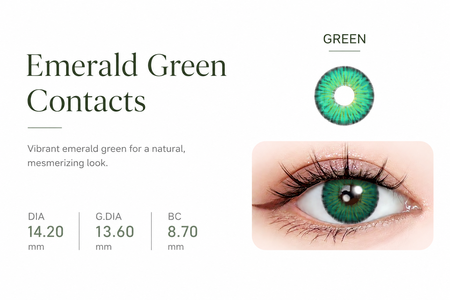 godestar emerald green contacts
