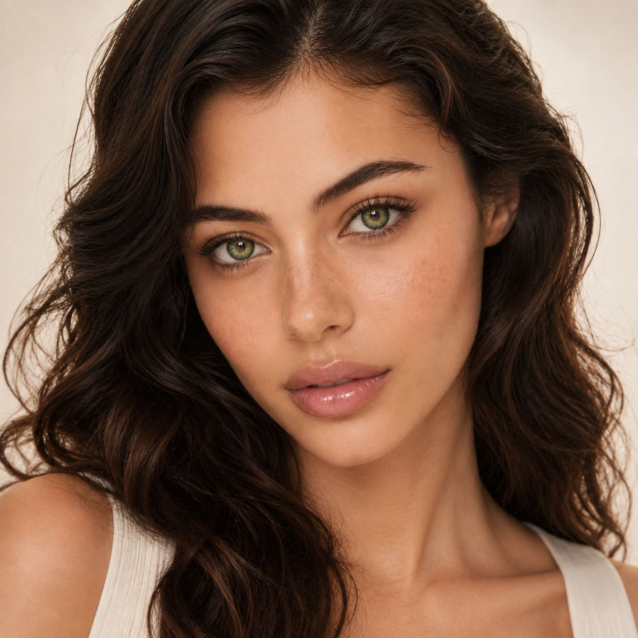 Godestar Olive Green Colored Contacts – Natural Green Enhancing Lenses | 6 Months
