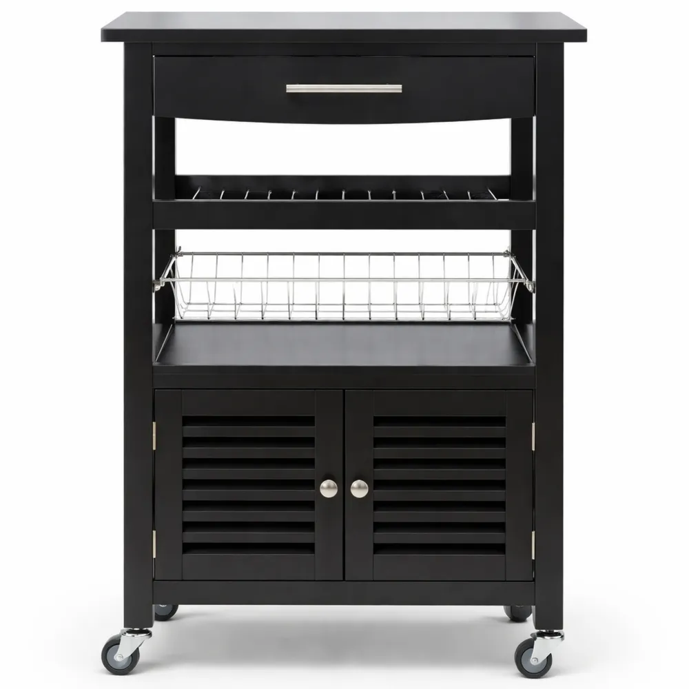 Carrello da Cucina Salvaspazio con Ruote e Cassetti