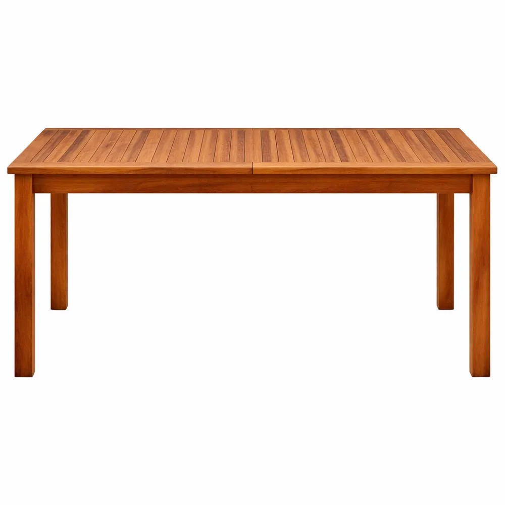 Tavolino da Giardino Rettangolare in Legno di Acacia