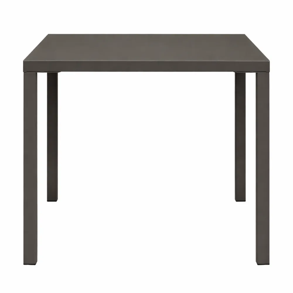 Tavolo da Esterno Quadrato in Ferro 80x80 Taupe