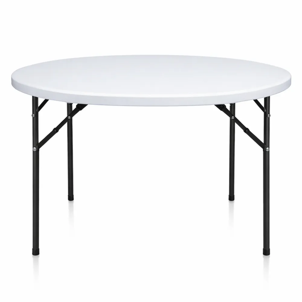 Tavolo rotondo da esterno in HDPE diametro 122 cm