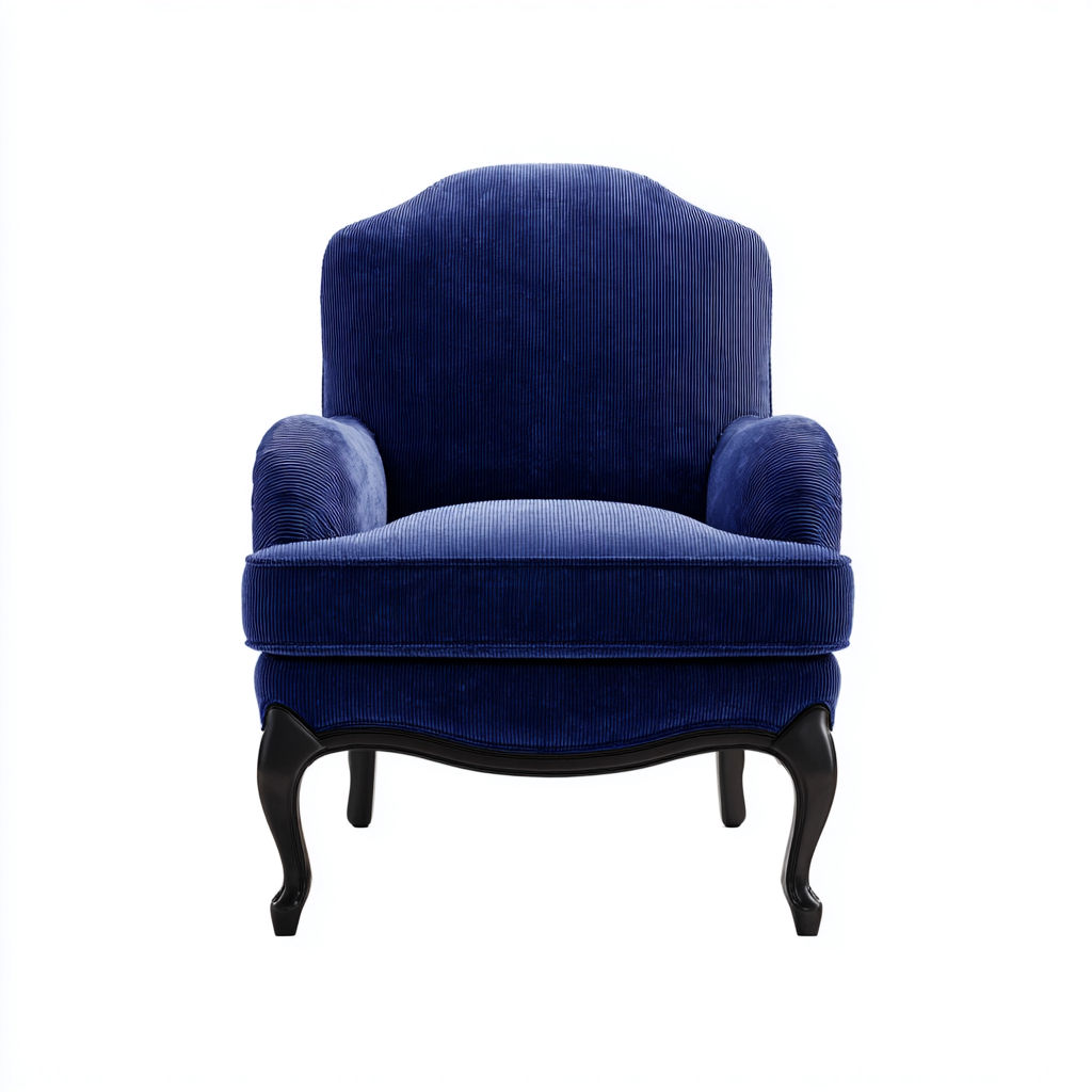 Sessel Stoff 86X78X92 Cm - Dunkelblau - Klassisches Design-Nookmymart