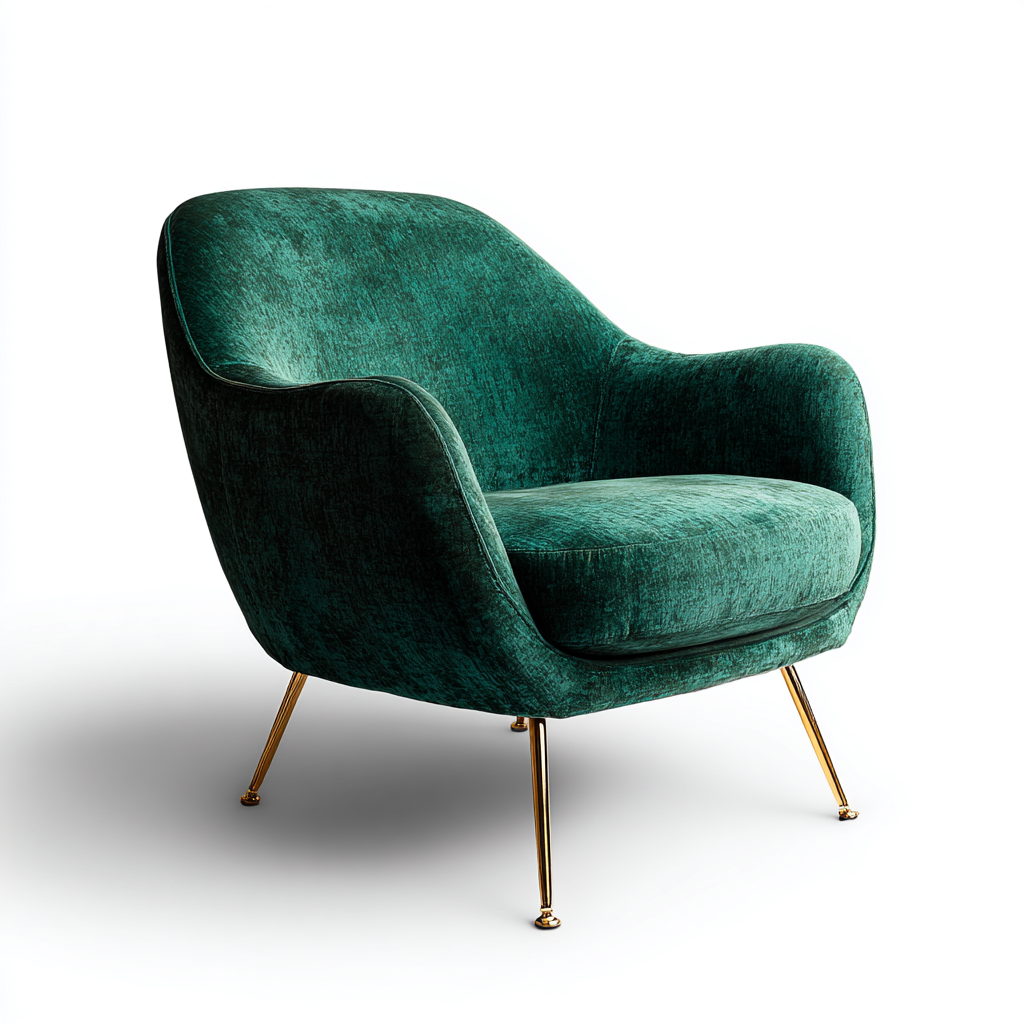 Esszimmerstuhl Samt Metallbeine 78X82X90 Cm Grün Modernes Design-Nookmymart