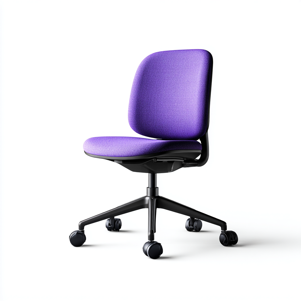 Bürostuhl - Stoff - 55X58X85 Cm - Lila - Modernes Design-Nookmymart