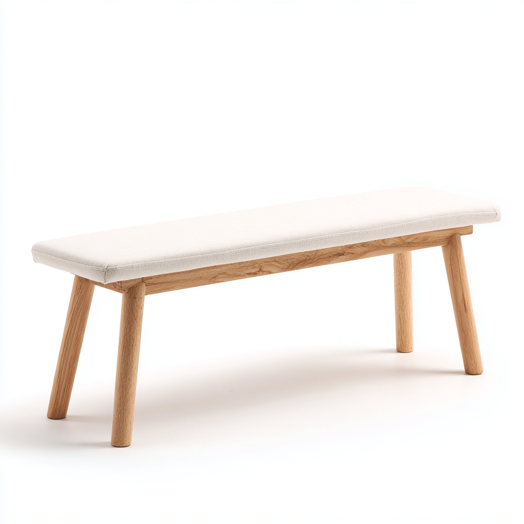 Sitzbank Für Flur Holzstoff 115X32X45 Cm - Beige - Modernes Design-Nookmymart