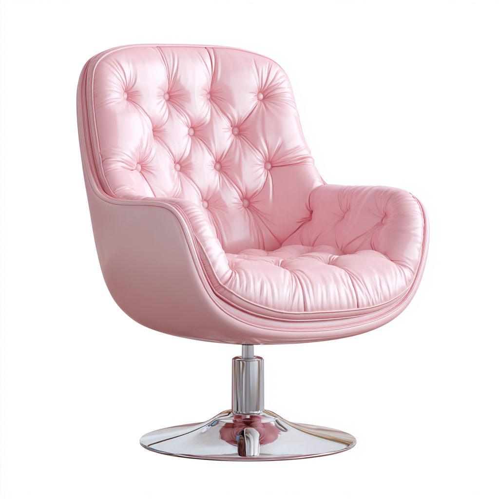 Bürostuhl - Kunstleder - Ca. 70X70X95 Cm - Rosa - Modernes Design-Nookmymart