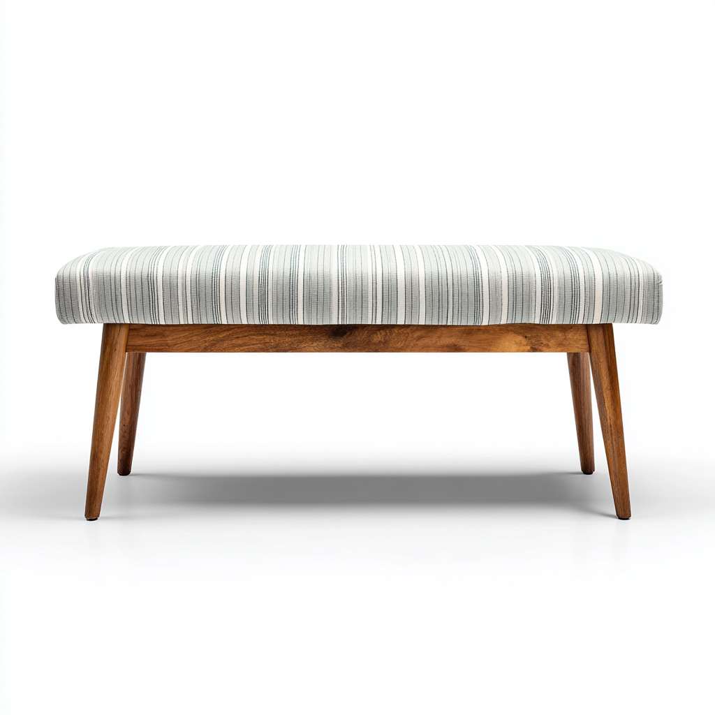 Sitzbank Für Flur Stoff 108X34X46 Cm - Hellgrau - Modernes Design-Nookmymart