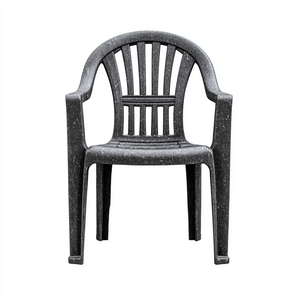 Gartenstuhl Kunststoff Dunkelgrau 55X57X89 Cm Outdoor Design-Nookmymart