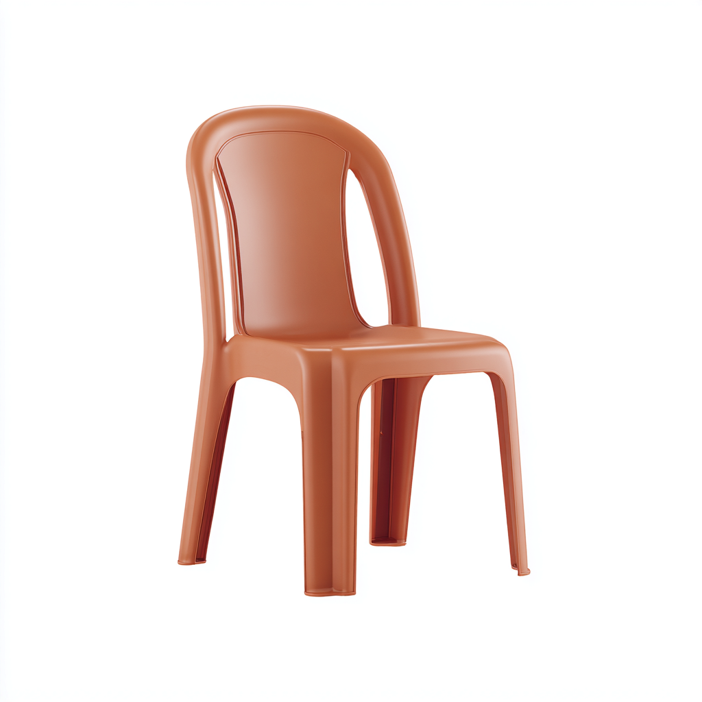 Gartenstuhl Kunststoff Terracotta 45X50X88 Cm Outdoor Design-Nookmymart