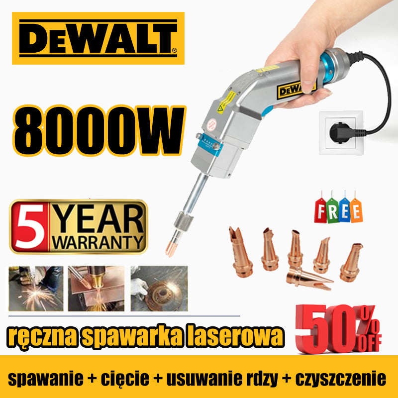 【Oficjalna oferta specjalna】DEWALT 7000W 4w1 przenośny palnik spawalniczy laserowy
