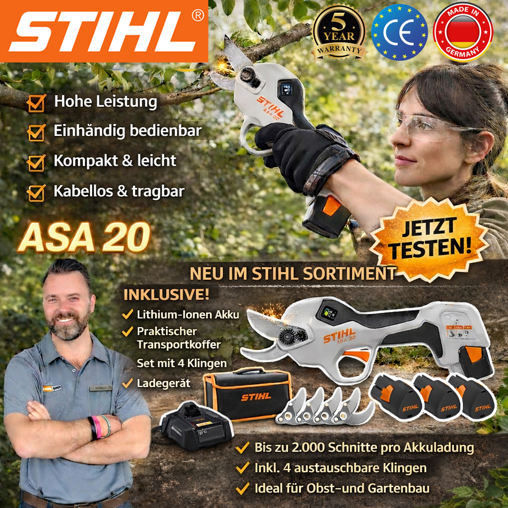 ✂️【STIHL】ASA 20 Lithium-Akku-Multifunktions-Gartenschere🌿