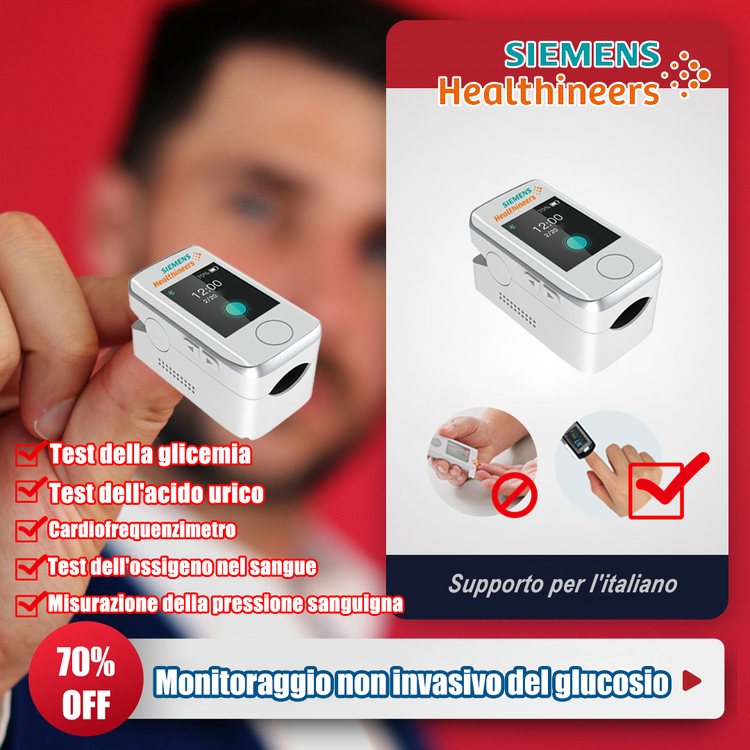 Glucometro multifunzionale non invasivo Siemens (garanzia 5 anni) (misurazione accurata 5 secondi)