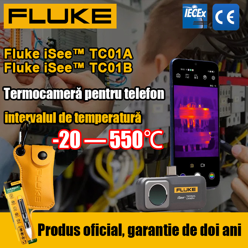 Cameră termică Fluke TC01A iSee pentru mobil – Infraroșu de înaltă precizie