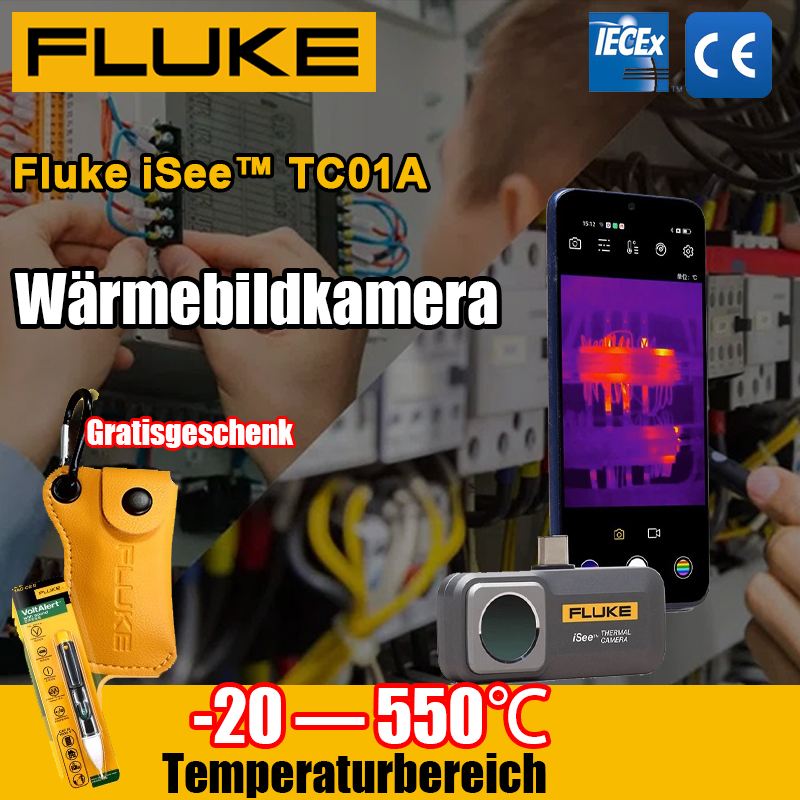 Wärmebildkamera Fluke TC01A iSee – Hochpräzise Infrarot-Technologie für Smartphones