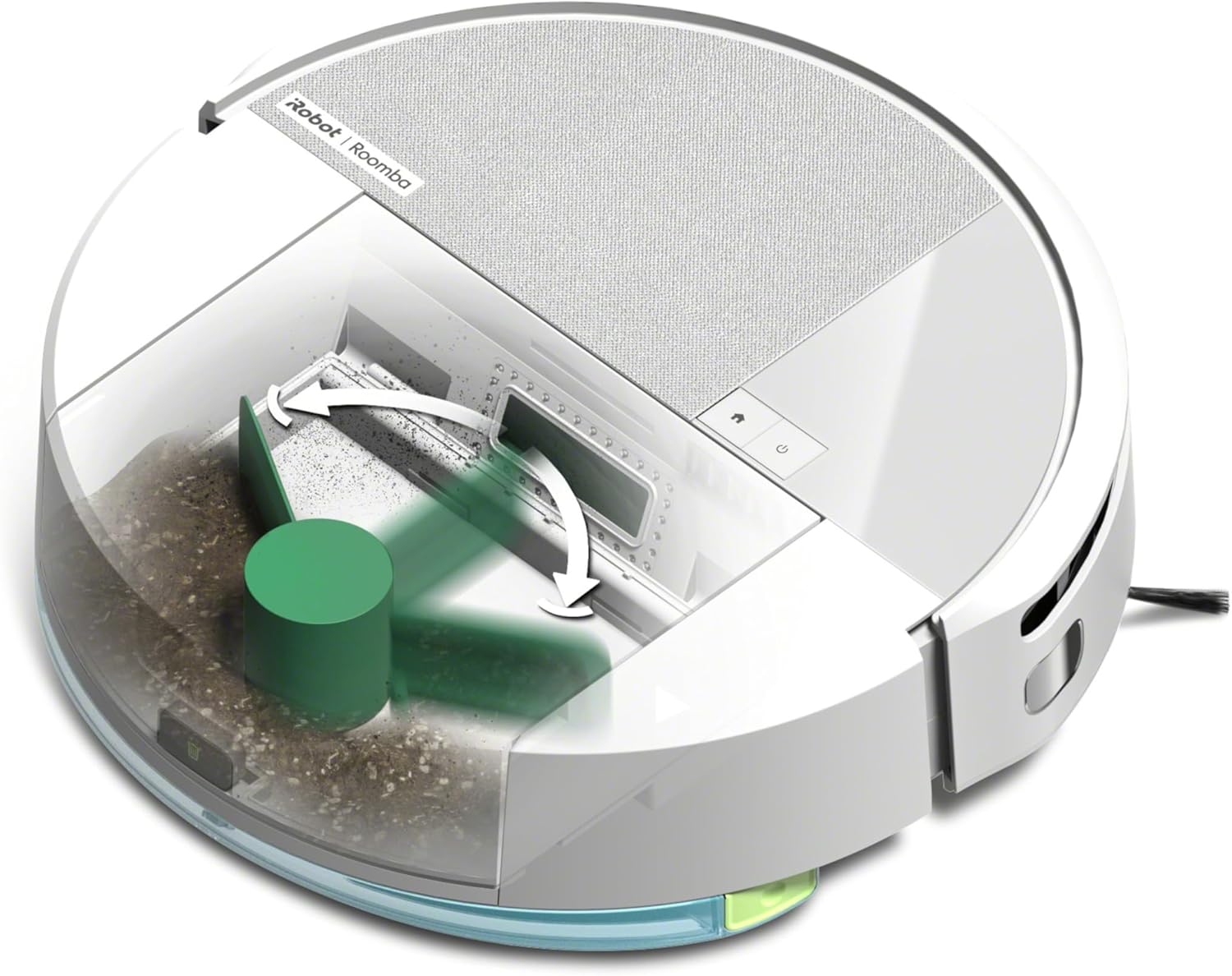 iRobot Roomba 205 DustCompactor Combo Saugroboter mit Wischfunktion automatische Staubverdichtung 60 Tage beutellos Power Lift Saugkraft LiDAR Navigation für Teppich Weiß-Cozygobay