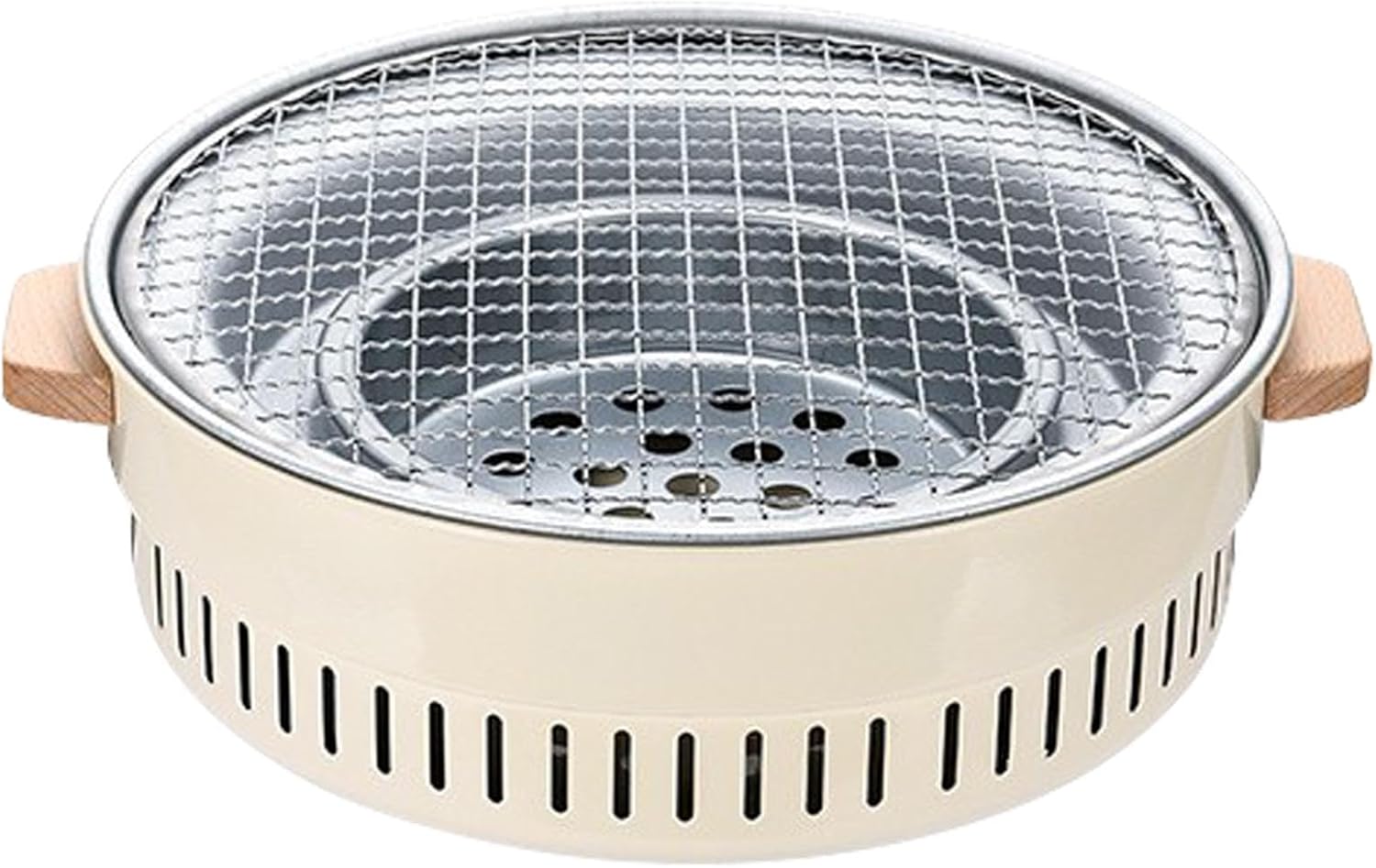 Kleiner Holzkohlegrill koreanischer Grill, tragbarer Mini Außengrill für Tischgrillen, Picknick, Camping und BBQ-Cozygobay