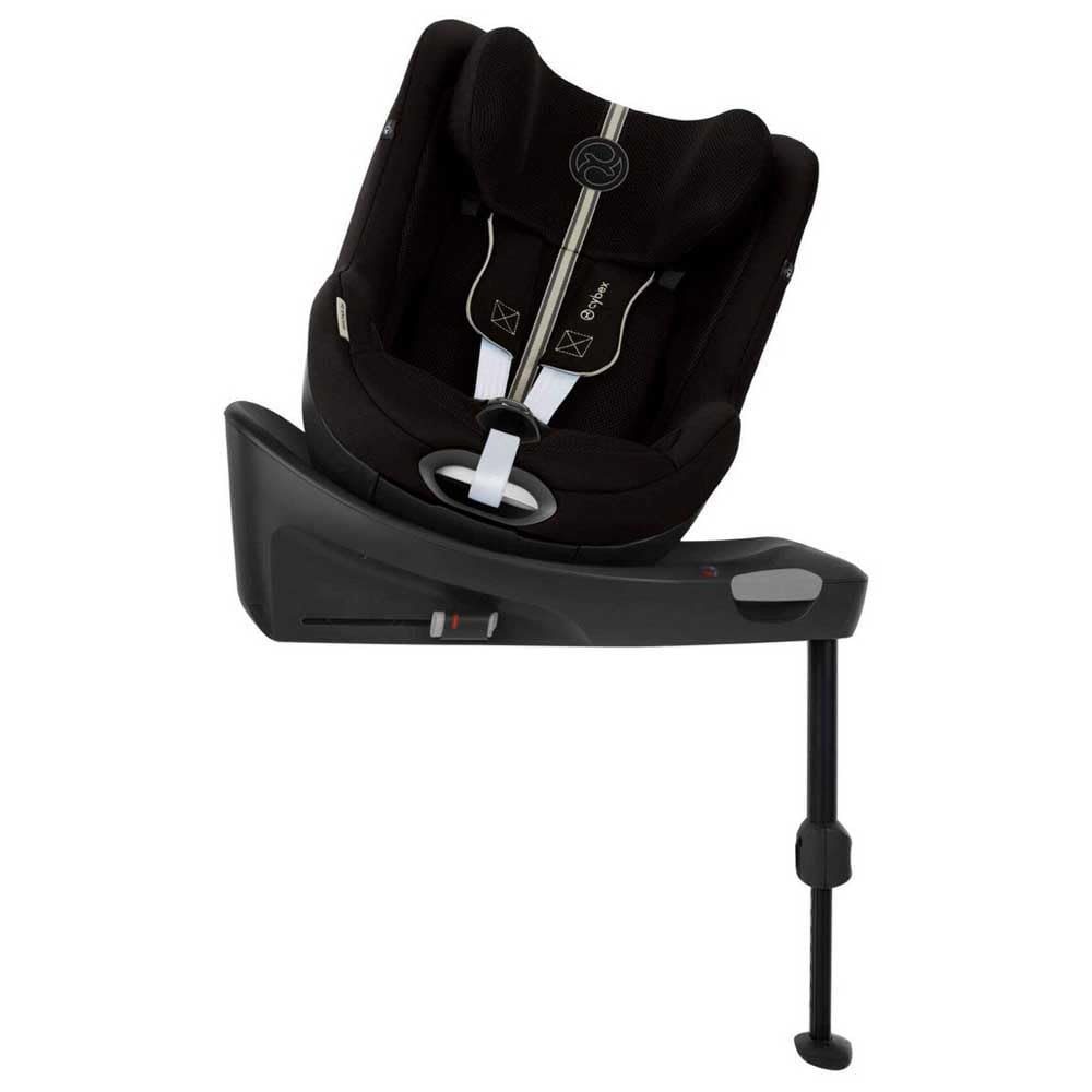 CYBEX Gold Sirona Gi i Size Plus Kinder Autositz inklusive Neugeboreneneinlage und Base 40 bis 105 cm ab Geburt bis ca 4 Jahre Moon Black-Cozygobay