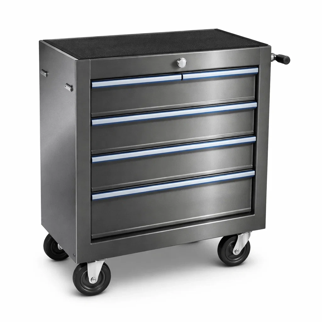 Werkzeugschrank aus Stahl mit 5 Schubladen und Rollen-NESTFLORA