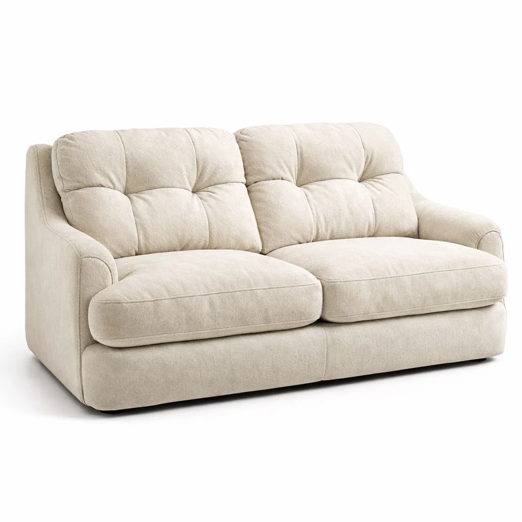 Sofa aus Stoff Beige Zweisitzer-NESTAROMA