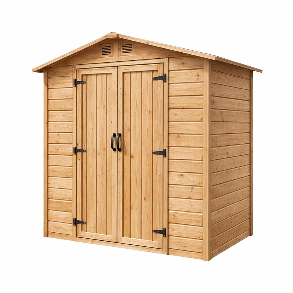 Holz Gartenhaus mit Doppeltüren aus Kiefernholz-NESTAROMA