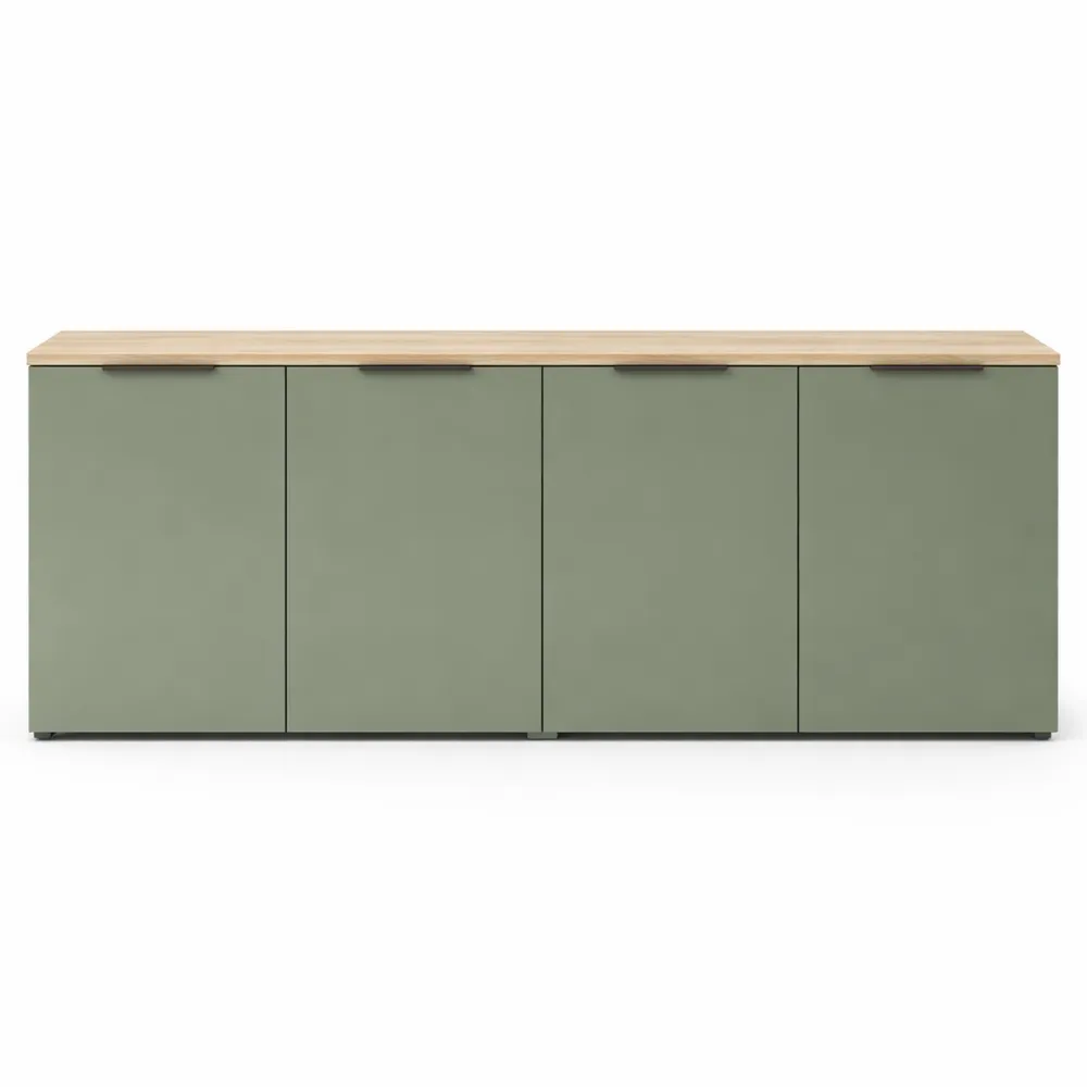 Armoire Murale Verte à 2 Compartiments